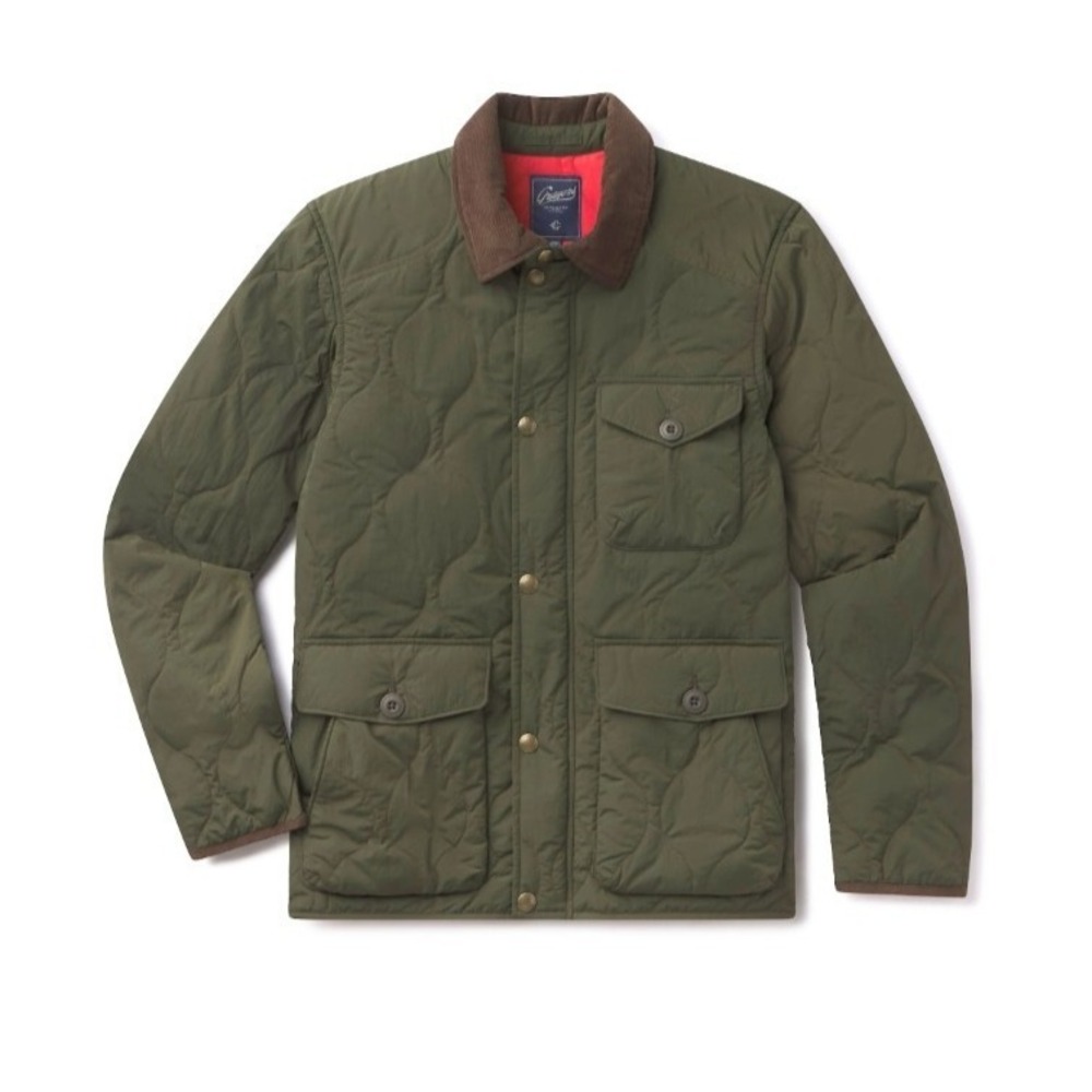 Grayers‎ Andrew Quilted Jacket S Men's Olive Green Lightweight Puffer Utility